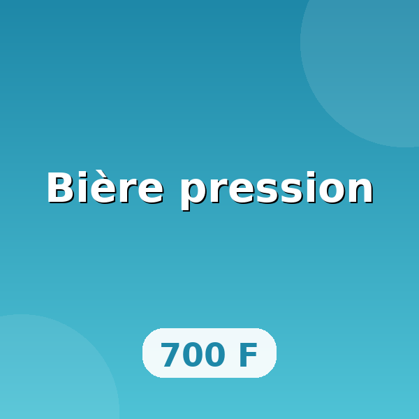 Bière pression