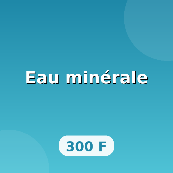 Eau minérale