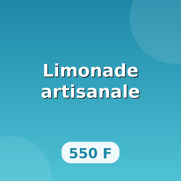 Limonade artisanale