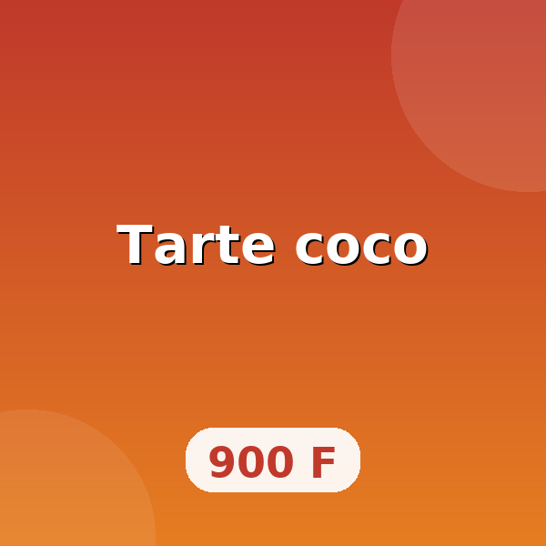 Tarte coco