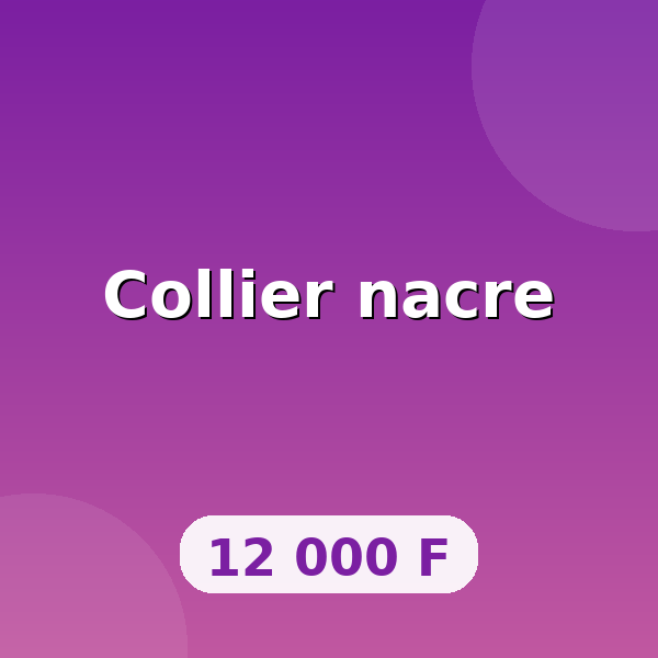 Collier nacre