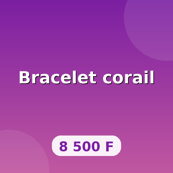 Bracelet corail