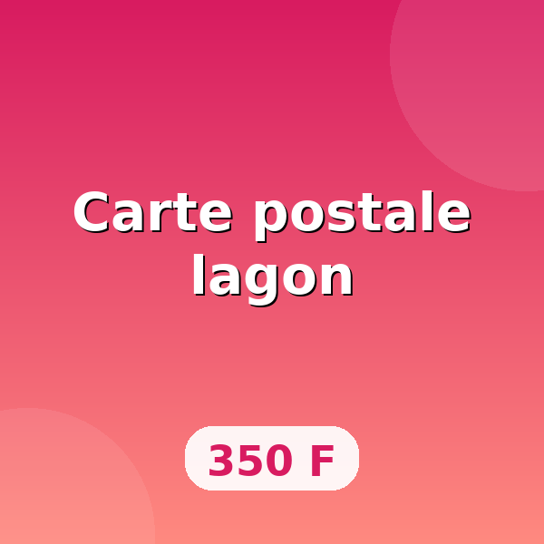Carte postale lagon